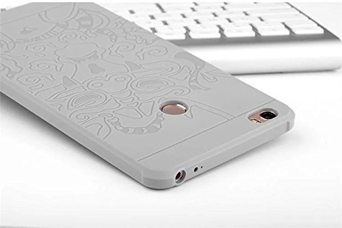 SMTR Xiaomi Mi Max  6 44   Funda Silicona  Xiaomi Mi Max Funda Gel Suave TPU Case - Carcasa Resistente a los Ara  azos para Xiaomi Mi Max -drag  n Blanco