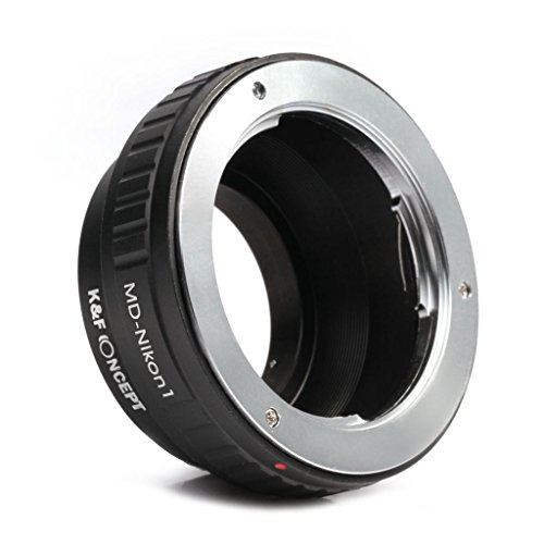 K   F Concept Adaptateur de Monture d objectif  Minolta MD MC Objectif pour Nikon 1  N1  Adaptateur de Support  pour Nikon J1  J2  J3  V1  V2  S1