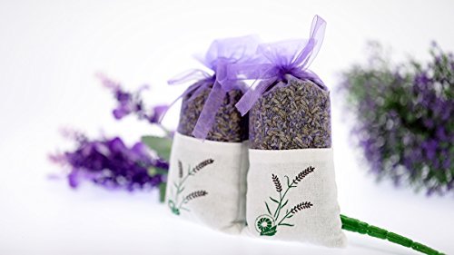 Natürlicher Duft Lavendel Duftstoff für Aromatherapie – 2 Päckchen Lavendel Trockenblumen 20 Gramm Behaglicher kleiner Beutel gefüllt mit getrocknetem Lavendel - 2