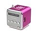 Produktbild LCLrute Mode HIFI Lautsprecher MP3 Player Verstärker Micro SD TF Karte USB Disk Lautsprecher mit FM Radio (pink)