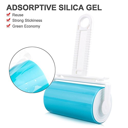 UEETEK-Middle-Lint-Roller-with-Foldable-Small-Pet-Dogs-Hair-Fluff-Remover-Sticky-Picker-Cleaner-Set-for-Clothes-Furniture-Car-Carpet-Blue
