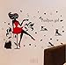 Produktbild Wandaufkleber Wandtattoo Wohnzimmermalerei Frauenkleider, Garderobe, Kleidung, Schaufenster, Glasdekorationen, Mode Mädchen, Oversize