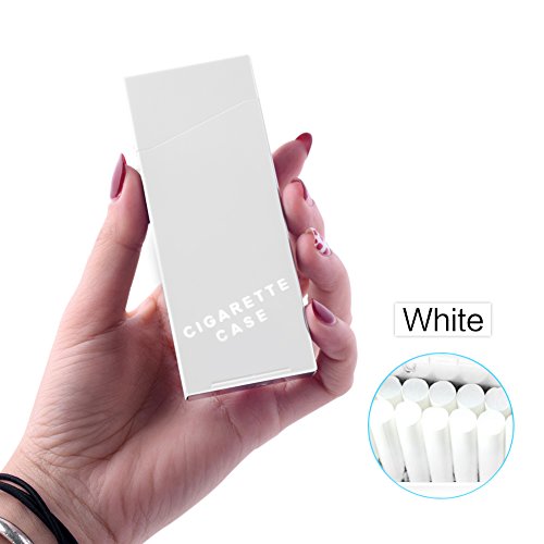 100's Cigarettes Case - WITUSE Aluminum Case for 100mm Cigarette, Silver