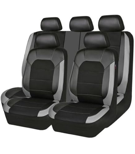 Housse De Siège Voiture 9 Pièces Pour Citroën C5 Aircross 2017-2025 - Tissu Polyester Respirant, Antidérapant (Noir)