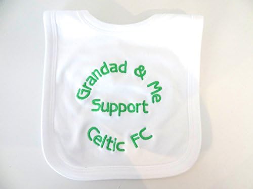 PERSONALISED CELTIC FC BIB - NAME CAN BE CHANGED (UNCLE ETC) BEAUTIFULLY EMBROIDERED GIFT FOR ANY FAN - NEXT DAY DISPATCH