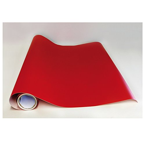 Adzif.biz Le sticker de decoration Rouleau adhésif - Papier Peint Autocollant Rouge Mat (10 m x 61,5 cm)