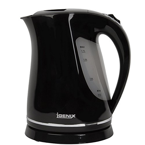 Igenix IG7105 Cordless Kettle, 3 kW, 1.7 L - Black/Illuminating Blue Light
