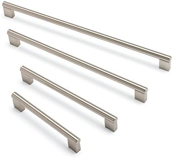 FITTINGSCO ARIES Bar Handle 198mm Centres Brushed Nickel