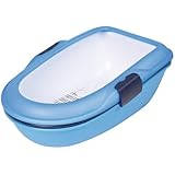 FamilyZoo | Katzentoilette | 3tlg.| mit integriertem Trennsystem | praktisch & einfach | keine Streuschaufel