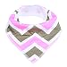 Baby Unisex Bandana Drool Bibs , ivencase Simple Pattern Absorbent Cotton Cute Baby Gift Sets Feeder Bib for Boys & Girls (4-Pack Set)