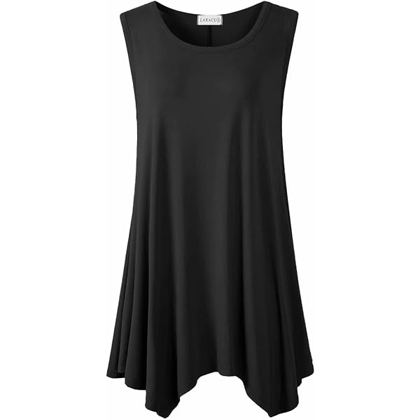 Esenchel Women's Flowy Sleeveless Tunic Top | Purple 3X | Soft Knit Top For Leggings, Shorts & Jeans