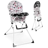 baby kinder hochstuhl Gesamtabmessung (H x B x T): ca. 100 x 58 x 73 cm; Zusammengeklappt (H x B): ca. 125 x 16 cm; Tischhöhe: ca. 72 cm, Sitz (B x T): ca. 28 x 30 cm