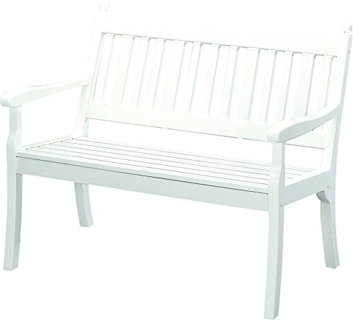 Preisvergleich Produktbild Landhausbank Weiss Hohenzollern 2-Sitzer, Gesamtbreite: 115cm