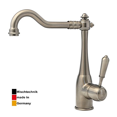 Burgtal 17622 K-27-NE Tarila Niederdruck Nostalgie Spültisch Küchen Armatur Edelstahl matt