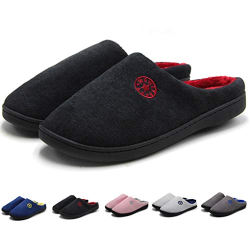 Zapatillas Casa Hombre Mujer Invierno Calido Zapatillas Memory Foam Slipper Ultraligero cómodo y Antideslizante Zapatilla de Estar por casa para Mujer Zapatillas de Interior