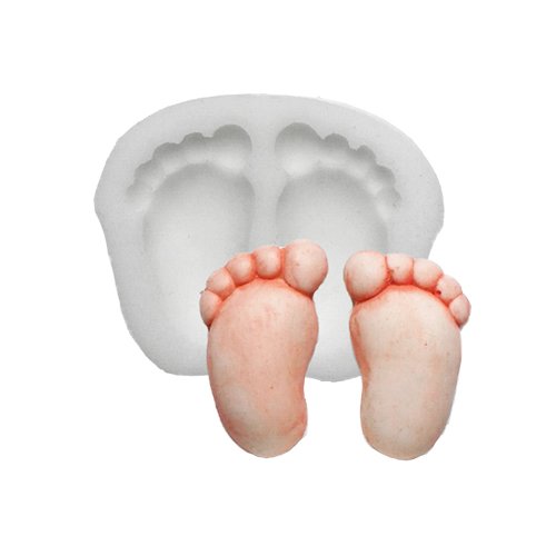 confronta il prezzo Stampo in Silicone, motivo: piedini neonato, per alimenti miglior prezzo