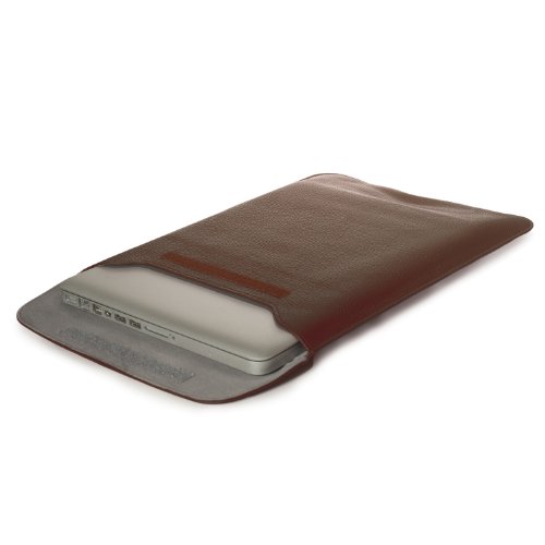 Marke Incutex, MacBook Pro Air Hülle für 13“ 13,3 Zoll, Softshell, Hülle aus Kunstleder, weiche Hülle, Etui, Tasche für Unibody, weiche Schutzhülle aus Kunstleder für Ihr MacBook Air 13,3", Kunstleder, Synthetic Leather, Softcase, Schutz, Hülle, Protector, Schutzhülle, Cover, braun, brown