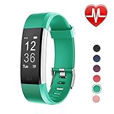 LETSCOM Fitness Armband mit Pulsmesser Fitness Tracker Schrittzähler Aktivitätstracker Sport Armbanduhr Pulsuhr Schlafmonitor Kalorienzähler für Herren Damen Kinder MEHRWEG