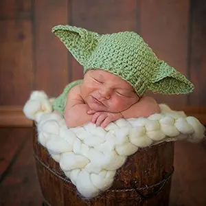 Newborn Photography Props Crocheted Baby Outfit Handmade Knitted Photo Prop Infant Costume (1-12 Months)