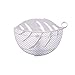 Produktbild Runfon Durable Blatt-Form-Sauber Reis Waschen Sieve Bohnen Erbsen Reinigung Gadget Küche Clips Durable Werkzeuge 1 Stück Weiß 100%