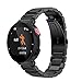 Produktbild Hunpta Metall Edelstahl Uhrenarmband Uhrenarmbänder Watch Strap Bügel für Garmin Forerunner 220 225 235 630 620 735 (Black)