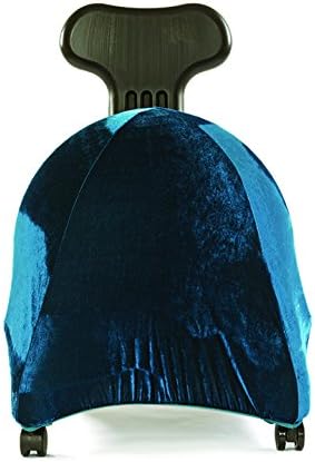 Office Fitness Ball Chair Fixed Backrest Model with Free Ball Cover - Blue