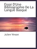 Image de Essai D'Une Bibliographie De La Langue Basque