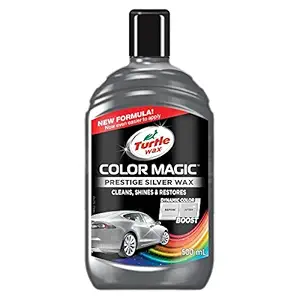 Turtle Wax Color Magic 52710 Car Polish Cleans Shines Restores Scratches - Prestige Silver 500ml