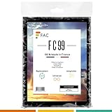 Fac FC99 - Notre meilleur Filtre à Charbon Actif pour Hotte de Cuisine - En polyuréthane de charbon activé à découper selon besoin - Taille 47 * 57 cm. - Fabrication 100% Française (Charbon 55%)