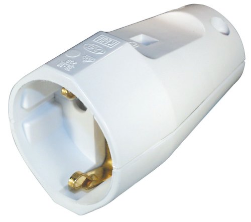 Preisvergleich Produktbild Transmedia Schutzkontakt-Kupplung schraubbar 50-Stück, weiß 3436 NV12WL