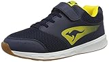 Kinder KangaROOS Unisex-Kinder Rodo EV Low-Top, Blau (Dk Navy/Yellow), 33 EU