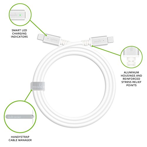 Moshi 99 mo084100-Ladekabel usb-c LED weiß - 2