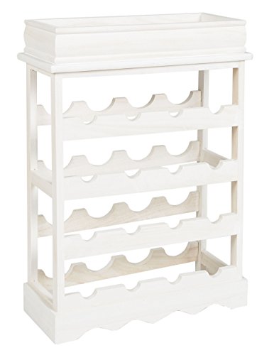 ts-ideen-Landhaus-Weinregal-Shabby-Wei-fr-16-Flaschen-Flaschenregal-weies-Holz-Wein-Regal-Board