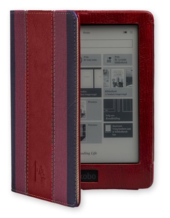 Die original GeckoCovers Luxus Kobo Aura HD Hülle Case Tasche Cover mit auto ‚wake-up/sleep‘ Funktion in der Farbe Fashion rot / pink – Im praktischen Buchstyle und Magnetverschluss - 7