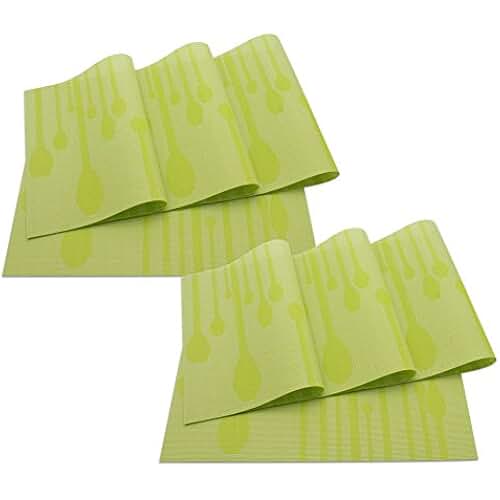 Amazon.co.uk lime green placemats