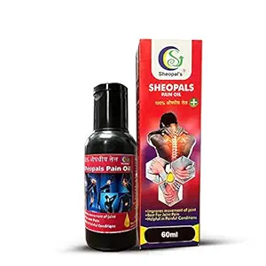 Sheopals Pain Oil (60 ml) - Ayurvedic Pain Relief Oil for Joint, Back, Knee, Shoulder and Muscular Pain