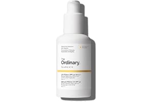 The Ordinary UV Filters SPF 45 Serum, lätt och återfuktande solskyddsserum med bredspektrumskydd som skyddar mot UVA- och UVB