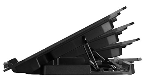 MECO Laptop Kühler, 5 Lüftern, 2 USB Port, 5 Verstellbarer Winkel, Windgeschwindigkeitanzeige ,Geeignet Für Laptop 10-15,6 Zoll und Unter (CP-R2) Kühlkörper - 6