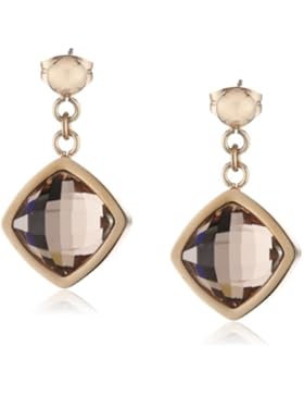 s.Oliver Damen-Ohrhänger Edelstahl Glas rosa - 465274