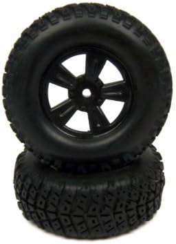 Iron Track Atomik RC Short Course Rim and Tire Set - for Iron Track Tyronno 4WD RC Short Course Truck Vehicle (2-Piece)