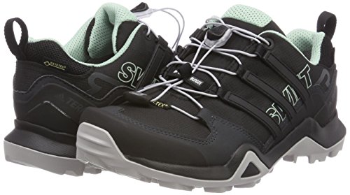 adidas Women’s Terrex Swift R2 GTX Trail Running Shoes, Black (Core Black/Core Black/Ash Green 0), 7.5 UK