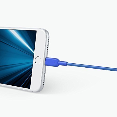 Anker PowerLine II 3m iPhone Ladekabel Lightning Kabel, MFi-Zertifiziert für iPhone 7 / 7 Plus / 6 / 6 Plus / 5S / 5 (Blau) - 2