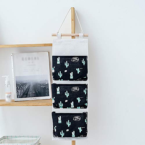 Viyo-Mignon-Cactus-Modle-Suspendus-Panier-Lin-Pochette-de-Rangement-Sac-Organisateur-avec-3-Petites-Poches-pour-la-Dcoration-de-la-Chambre-Salon