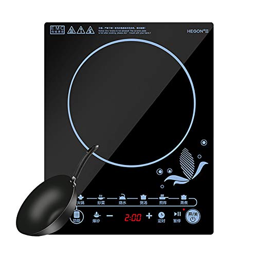 Preisvergleich Produktbild HONG Induktionskochfeld, Induktionsherd für schnelles und präzises Kochen - mit Touch-Steuerung, LED-Anzeige, Berührungsempfindliche Steuerelemente Timer & Automatisches Abschalten