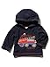 M&Co Baby Boy Navy Blue Hooded Fire Engine Embroidered Fleece Hoodie Navy 18/24 Mnth