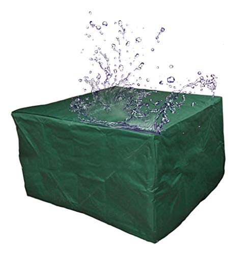 Preisvergleich Produktbild QIANGDA Gartenmöbel Abdeckung Abdeckplane Schutzhülle Würfel Staubschutzhaube Antialterung Sonnenschutz Oxford-Tuch Schutz Im Freien, 4 Größen (Farbe : Armeegrün, größe : 210 x 140 x 80cm)