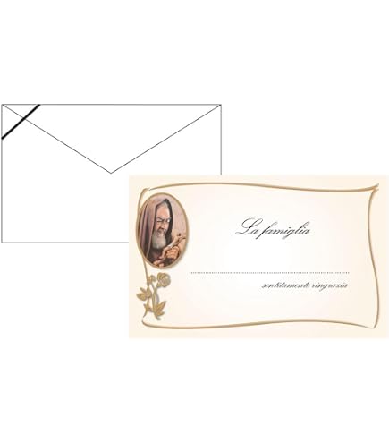 Set di 50 biglietti + 50 buste bianche – biglietti ringraziamento lutto – condoglianze morte ossessanti o funerali, carta opaca di qualità, formato cartolina (14,8 x 10,5 cm), design sobrio ed