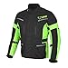 Produktbild Jet Motorradjacke Herren Mit Protektoren Textil Wasserdicht Winddicht Schwarz Fluro (XL)