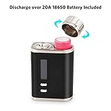 IJOY CIGPET® ANT 80W E Zigarette/E shisha Vape Box Mod Starterset, Top Refill Vaping Kit mit Sub 0,25 Ohm Verdampfkopf, Dampftank RBA 2ml, HD OLED-Anzeige Vaporizer Elektronischer Zigaretten | VW /TC (Temperaturregelung) Box Mod mit 18650 Batterie, Ohne Nikotin, Schwarz -