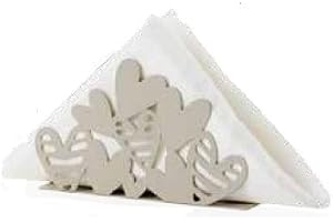 Brandani 54268,portasalviette Batticuore tortora in metal